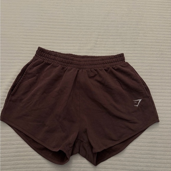 Gymshark Pants - Gymshark Dark Brown Athletic Shorts